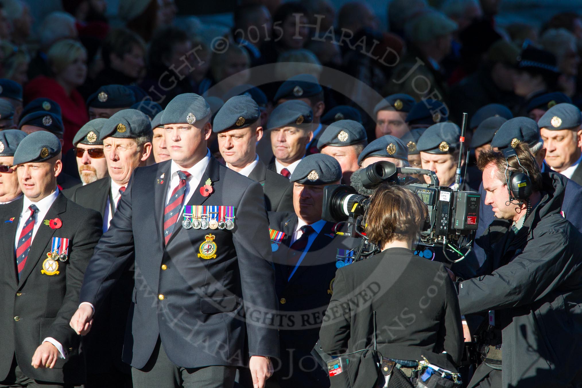 Remembrance Sunday Cenotaph March Past 2013: C2 - Royal Air Force Regiment Association..
Press stand opposite the Foreign Office building, Whitehall, London SW1,
London,
Greater London,
United Kingdom,
on 10 November 2013 at 12:05, image #1674