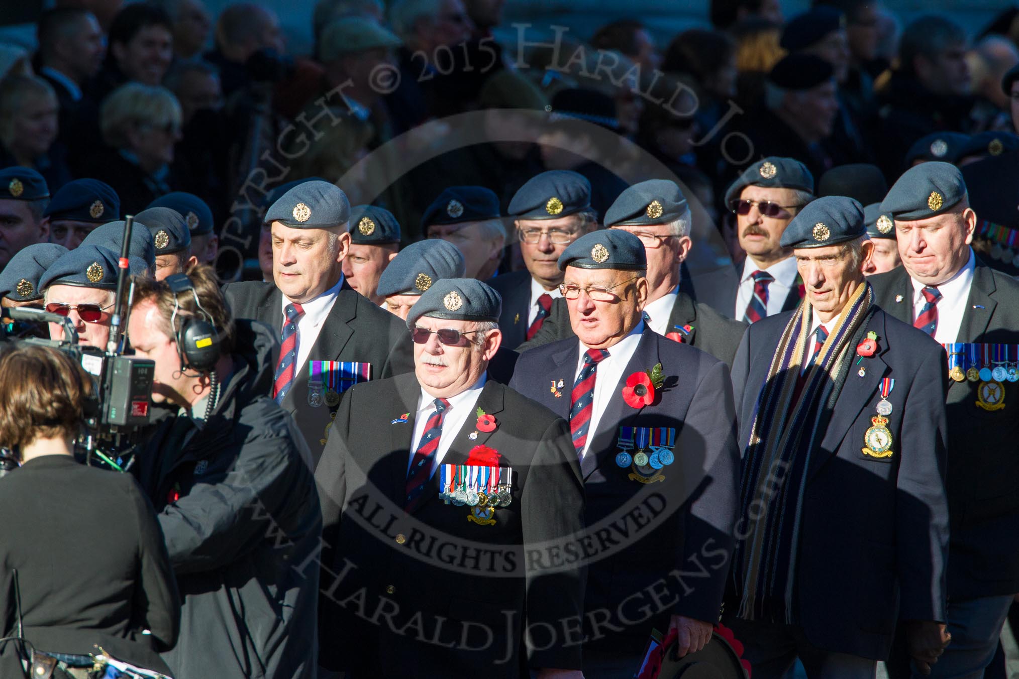 Remembrance Sunday Cenotaph March Past 2013: C2 - Royal Air Force Regiment Association..
Press stand opposite the Foreign Office building, Whitehall, London SW1,
London,
Greater London,
United Kingdom,
on 10 November 2013 at 12:05, image #1675