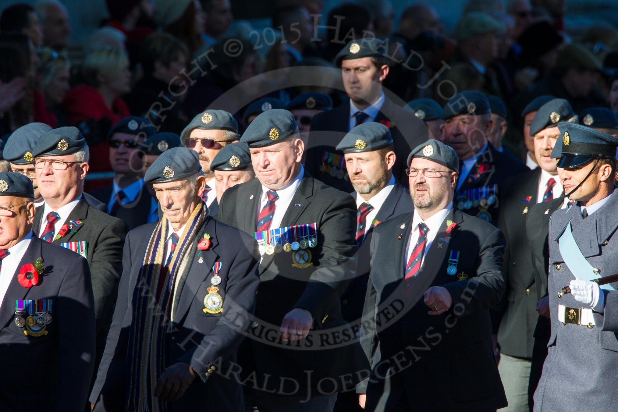 Remembrance Sunday Cenotaph March Past 2013: C2 - Royal Air Force Regiment Association..
Press stand opposite the Foreign Office building, Whitehall, London SW1,
London,
Greater London,
United Kingdom,
on 10 November 2013 at 12:05, image #1678