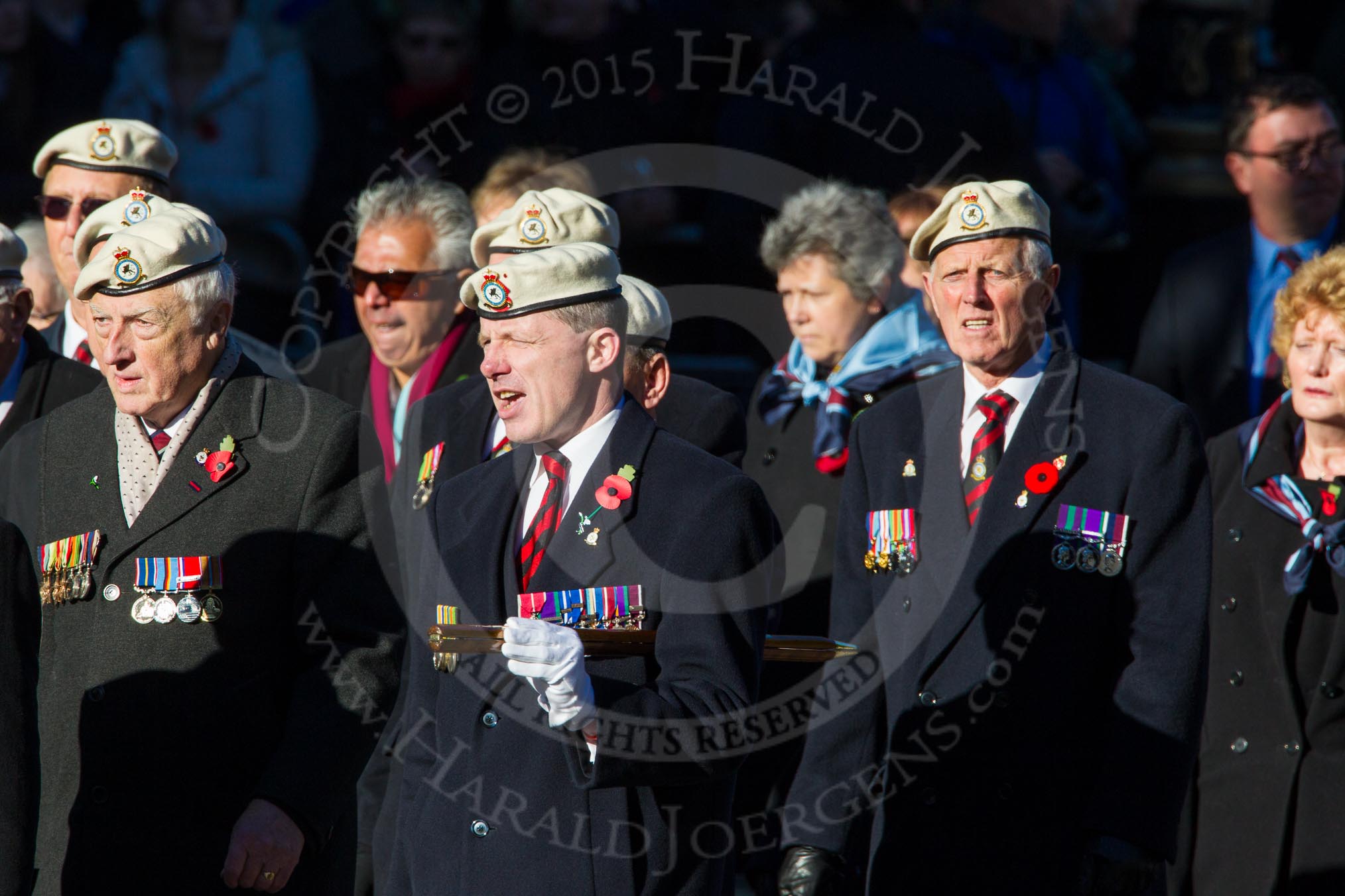 Remembrance Sunday Cenotaph March Past 2013: C6 - Royal Air Force Police Association..
Press stand opposite the Foreign Office building, Whitehall, London SW1,
London,
Greater London,
United Kingdom,
on 10 November 2013 at 12:06, image #1726