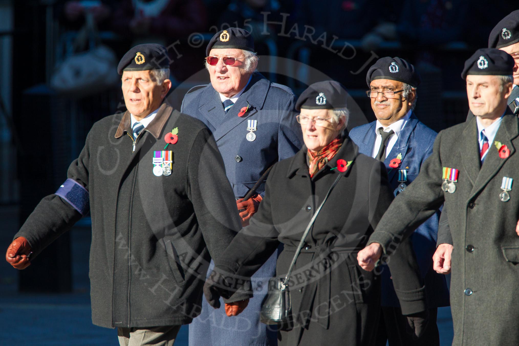 Remembrance Sunday Cenotaph March Past 2013: C9 - Royal Observer Corps Association..
Press stand opposite the Foreign Office building, Whitehall, London SW1,
London,
Greater London,
United Kingdom,
on 10 November 2013 at 12:07, image #1747