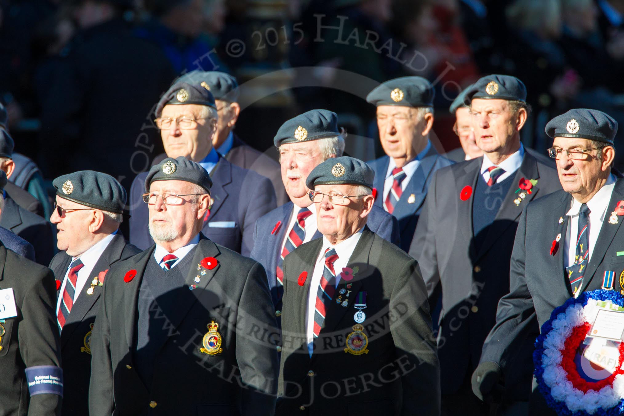 Remembrance Sunday Cenotaph March Past 2013: C10 - National Service (Royal Air Force) Association..
Press stand opposite the Foreign Office building, Whitehall, London SW1,
London,
Greater London,
United Kingdom,
on 10 November 2013 at 12:07, image #1766