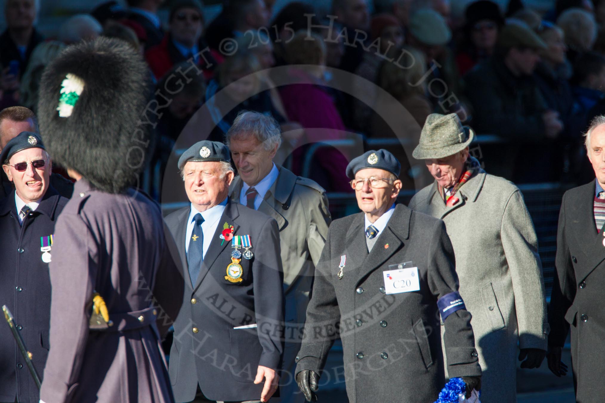 Remembrance Sunday Cenotaph March Past 2013: C20 - Royal Air Force Airfield Construction Branch Association..
Press stand opposite the Foreign Office building, Whitehall, London SW1,
London,
Greater London,
United Kingdom,
on 10 November 2013 at 12:08, image #1827