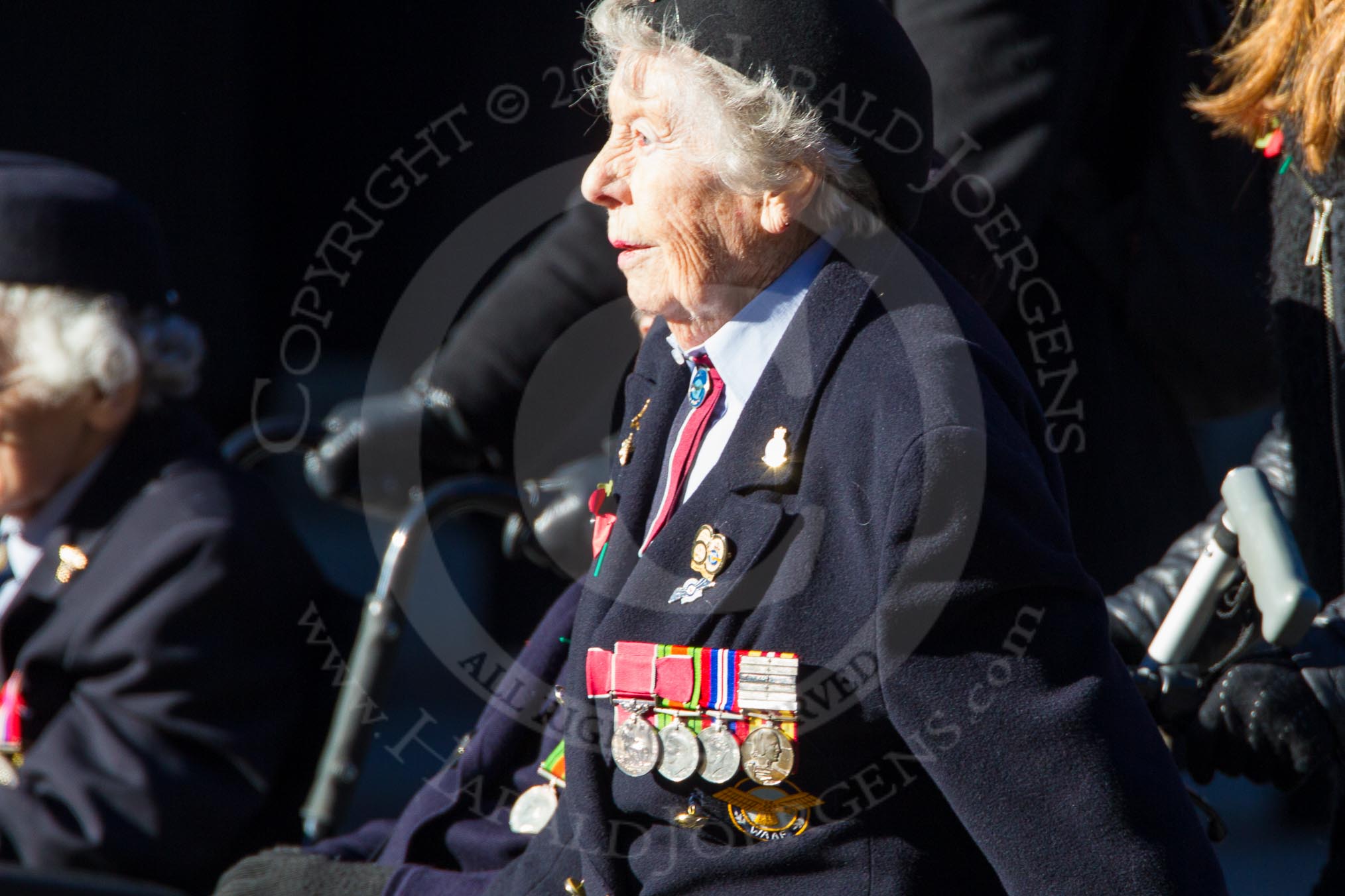 Remembrance Sunday Cenotaph March Past 2013: C21 - Women's Auxiliary Air Force..
Press stand opposite the Foreign Office building, Whitehall, London SW1,
London,
Greater London,
United Kingdom,
on 10 November 2013 at 12:09, image #1850