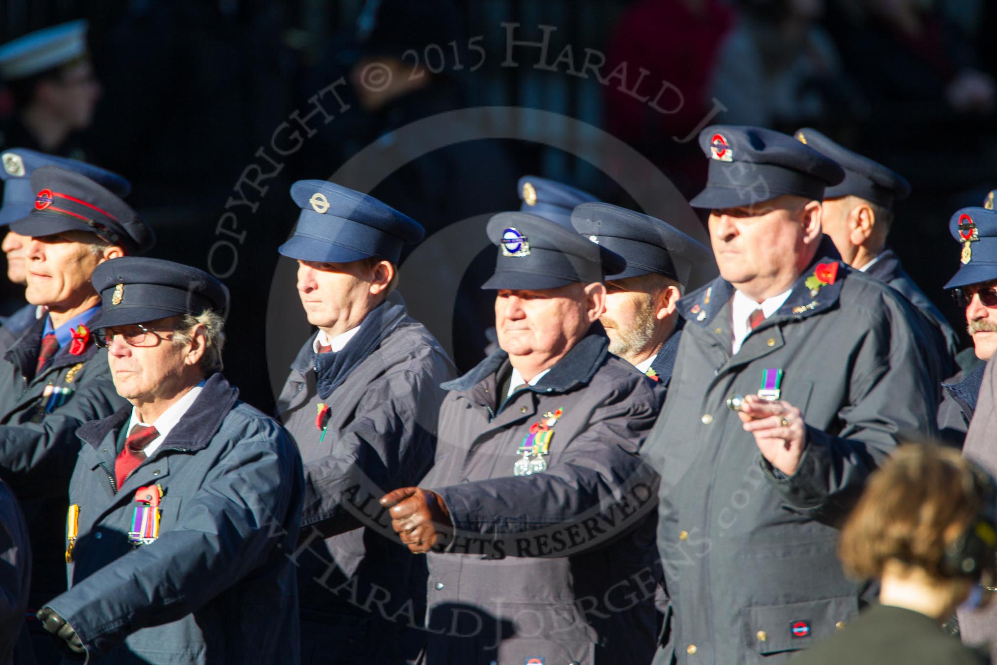 Remembrance Sunday Cenotaph March Past 2013: M1 - Transport For London..
Press stand opposite the Foreign Office building, Whitehall, London SW1,
London,
Greater London,
United Kingdom,
on 10 November 2013 at 12:09, image #1857