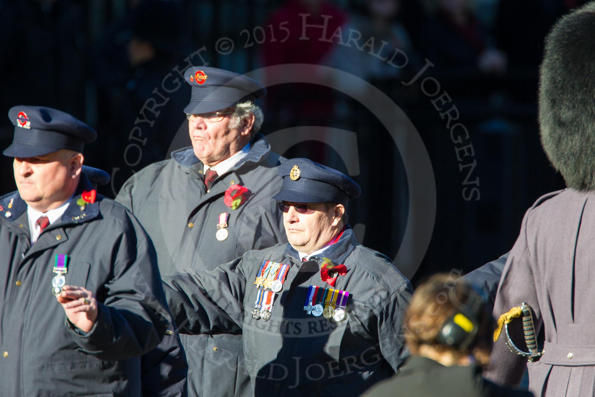 Remembrance Sunday Cenotaph March Past 2013: M1 - Transport For London..
Press stand opposite the Foreign Office building, Whitehall, London SW1,
London,
Greater London,
United Kingdom,
on 10 November 2013 at 12:09, image #1859