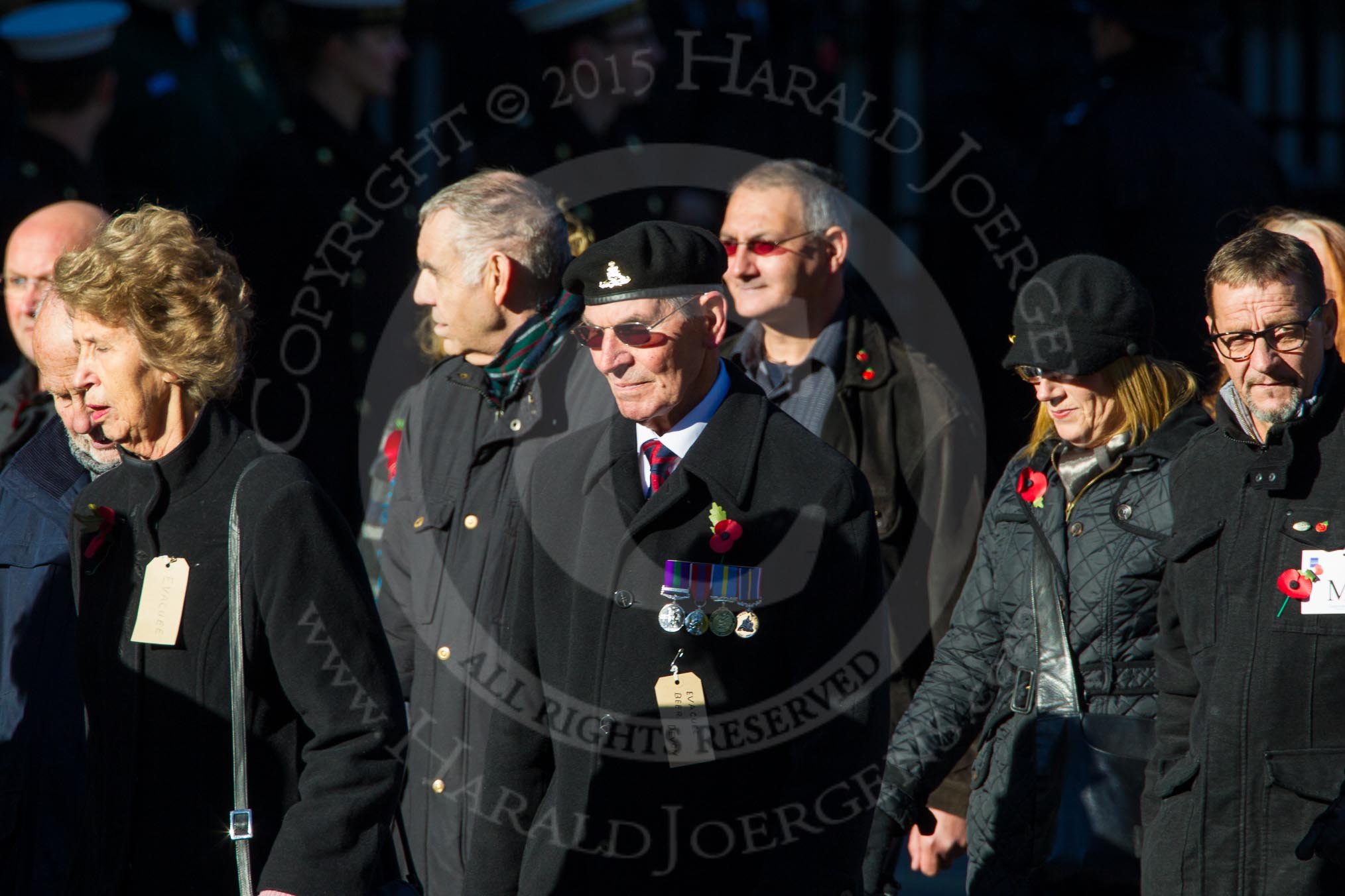 Remembrance Sunday Cenotaph March Past 2013: M5 - Evacuees Reunion Association..
Press stand opposite the Foreign Office building, Whitehall, London SW1,
London,
Greater London,
United Kingdom,
on 10 November 2013 at 12:10, image #1915