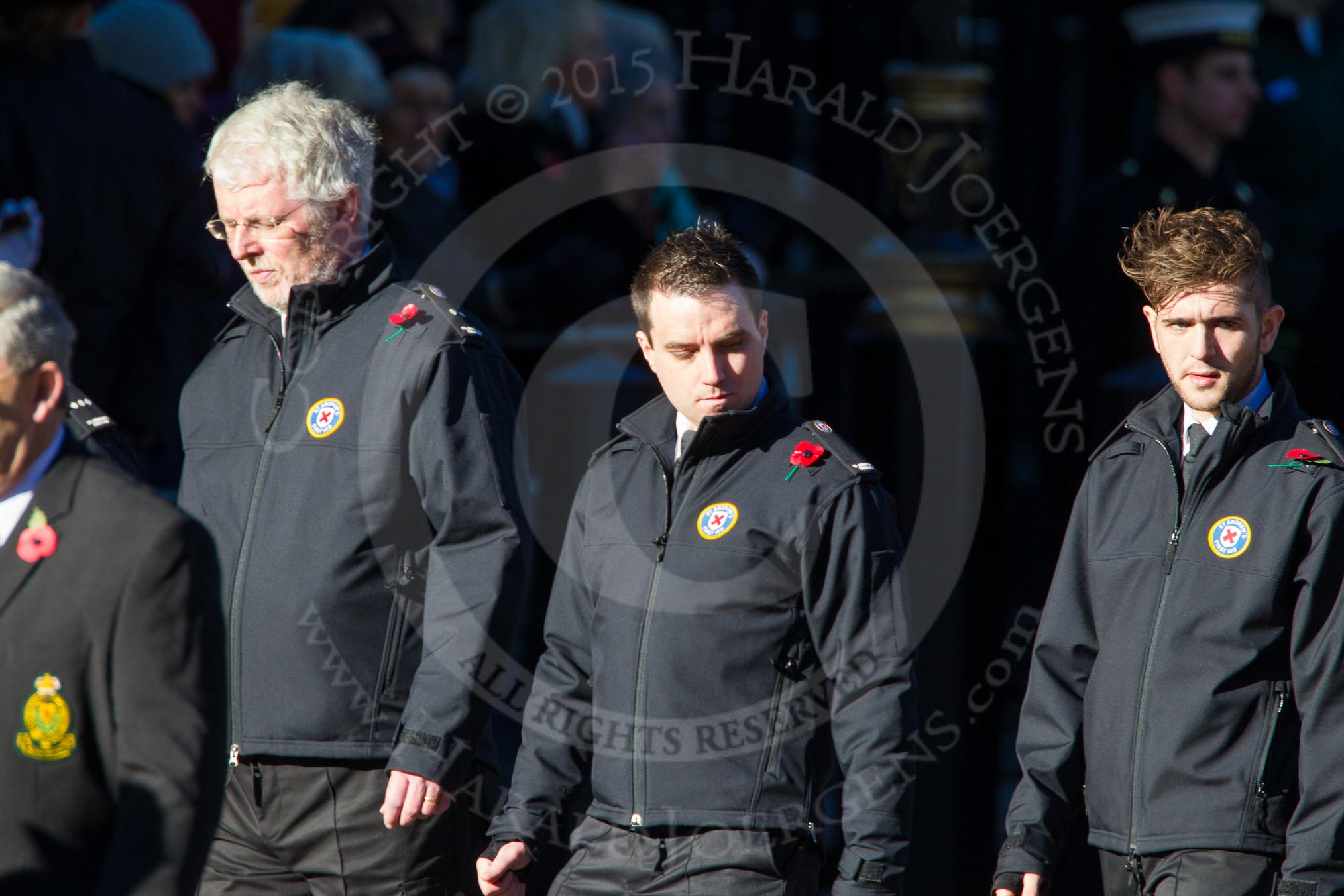 Remembrance Sunday Cenotaph March Past 2013: M17 - St Andrew's Ambulance Association..
Press stand opposite the Foreign Office building, Whitehall, London SW1,
London,
Greater London,
United Kingdom,
on 10 November 2013 at 12:11, image #2026