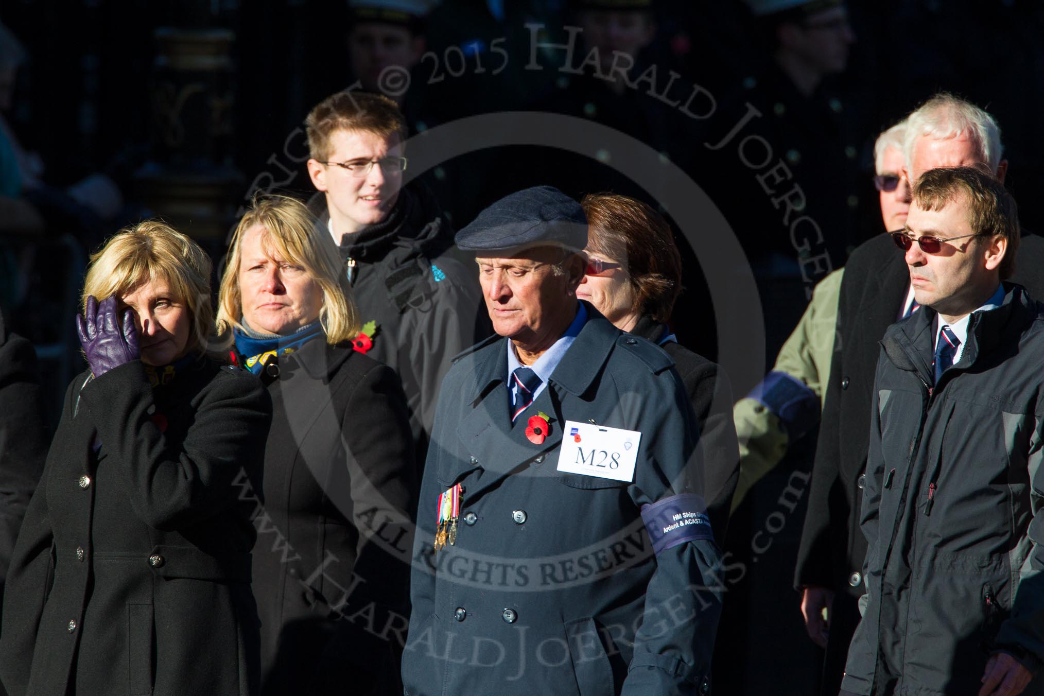 Remembrance Sunday Cenotaph March Past 2013: M28 - HM Ships Glorious Ardent & ACASTA Association..
Press stand opposite the Foreign Office building, Whitehall, London SW1,
London,
Greater London,
United Kingdom,
on 10 November 2013 at 12:12, image #2101