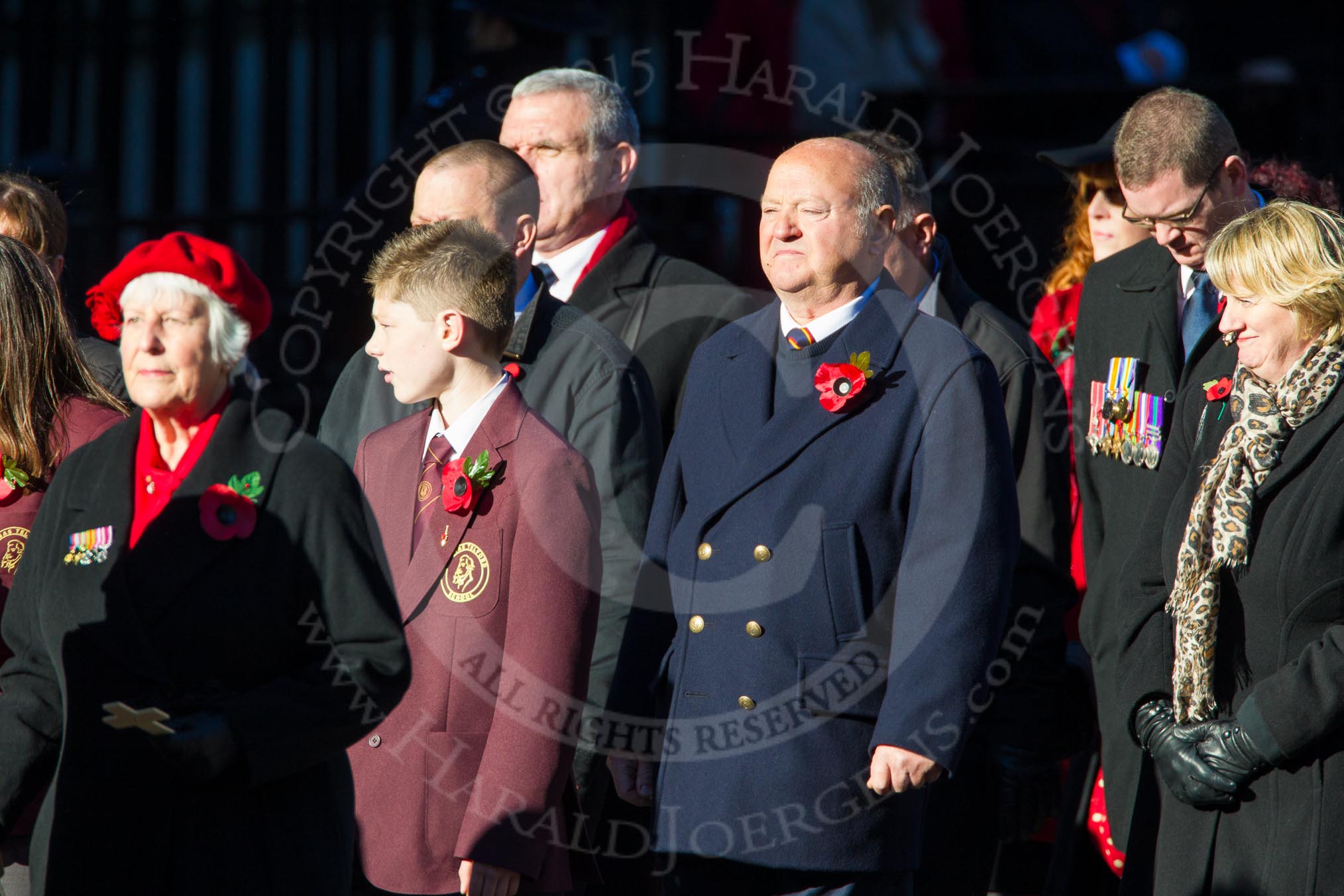 Remembrance Sunday Cenotaph March Past 2013: M35 - Union Jack Club..
Press stand opposite the Foreign Office building, Whitehall, London SW1,
London,
Greater London,
United Kingdom,
on 10 November 2013 at 12:13, image #2143