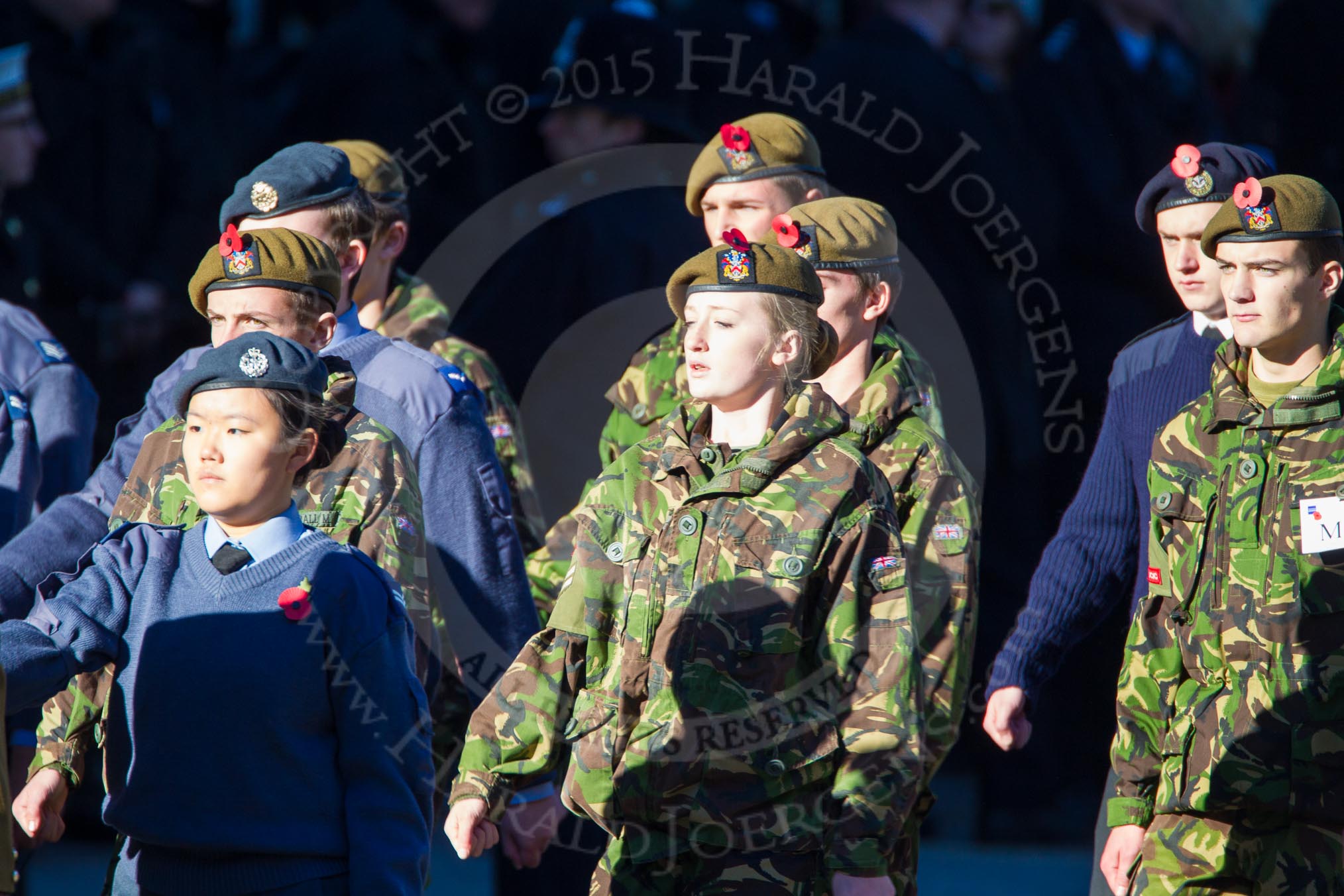 Remembrance Sunday Cenotaph March Past 2013: M46 - Combined Cadet Force..
Press stand opposite the Foreign Office building, Whitehall, London SW1,
London,
Greater London,
United Kingdom,
on 10 November 2013 at 12:14, image #2226