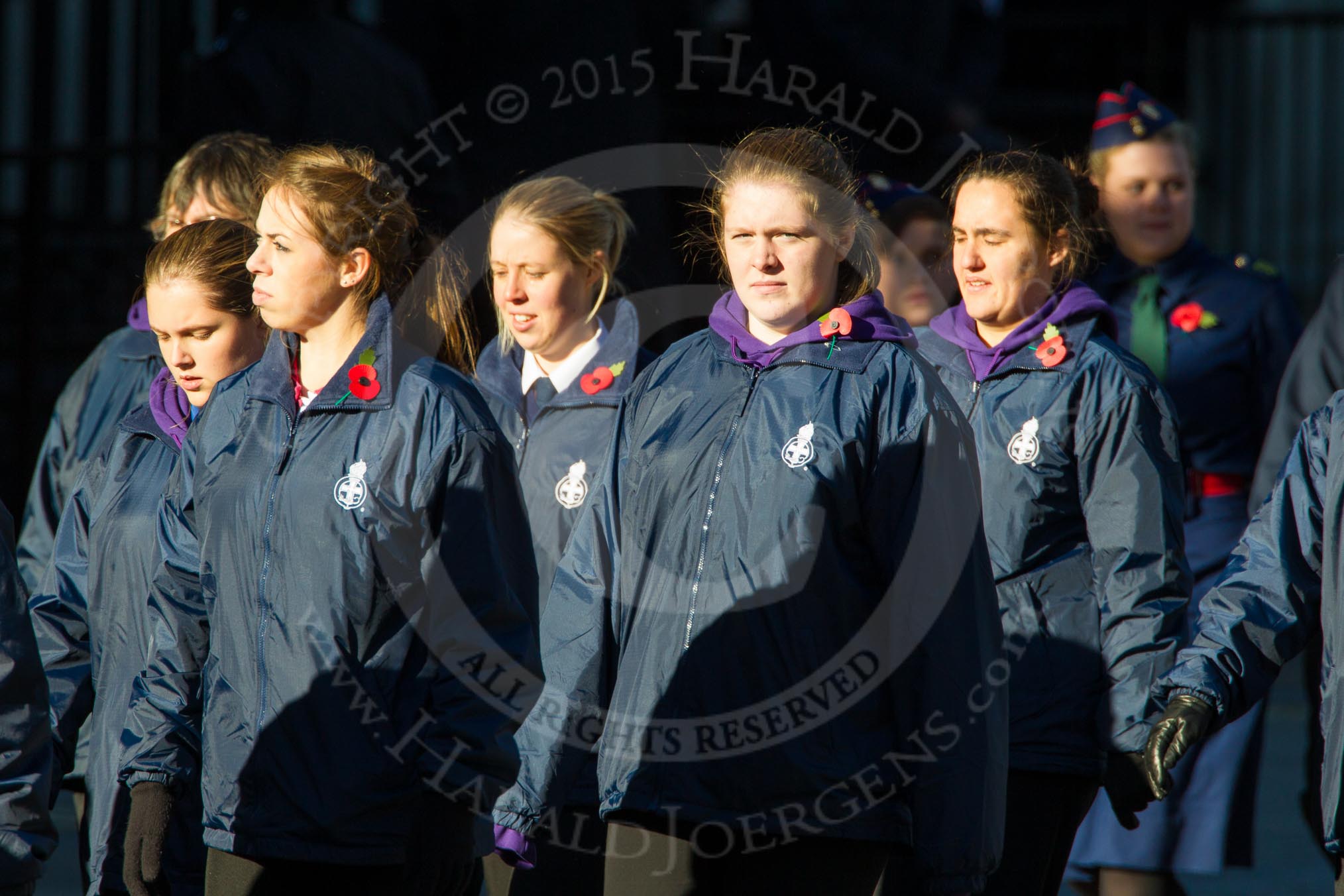 Remembrance Sunday Cenotaph March Past 2013: M52 - Girls Brigade England & Wales..
Press stand opposite the Foreign Office building, Whitehall, London SW1,
London,
Greater London,
United Kingdom,
on 10 November 2013 at 12:15, image #2290