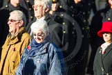 Remembrance Sunday Cenotaph March Past 2013: D1 - War Widows Association. The lady in the red hat is Debbie Bowles, WWA Committee member and current WWA treasurer..
Press stand opposite the Foreign Office building, Whitehall, London SW1,
London,
Greater London,
United Kingdom,
on 10 November 2013 at 11:38, image #30