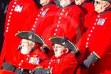 Remembrance Sunday Cenotaph March Past 2013: D30 - Royal Hospital Chelsea, the Chelsea Pensioners..
Press stand opposite the Foreign Office building, Whitehall, London SW1,
London,
Greater London,
United Kingdom,
on 10 November 2013 at 11:43, image #268