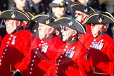 Remembrance Sunday Cenotaph March Past 2013: D30 - Royal Hospital Chelsea, the Chelsea Pensioners..
Press stand opposite the Foreign Office building, Whitehall, London SW1,
London,
Greater London,
United Kingdom,
on 10 November 2013 at 11:43, image #273