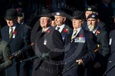 Remembrance Sunday Cenotaph March Past 2013: A10 - The Rifles & Royal Gloucestershire, Berkshire & Wiltshire Regimental Association..
Press stand opposite the Foreign Office building, Whitehall, London SW1,
London,
Greater London,
United Kingdom,
on 10 November 2013 at 11:55, image #1085
