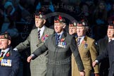 Remembrance Sunday Cenotaph March Past 2013: A20 - King's Own Scottish Borderers..
Press stand opposite the Foreign Office building, Whitehall, London SW1,
London,
Greater London,
United Kingdom,
on 10 November 2013 at 11:57, image #1192