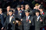 Remembrance Sunday Cenotaph March Past 2013: A32 - Royal East Kent Regiment (The Buffs) Past & Present Association..
Press stand opposite the Foreign Office building, Whitehall, London SW1,
London,
Greater London,
United Kingdom,
on 10 November 2013 at 11:58, image #1282