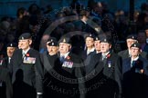 Remembrance Sunday Cenotaph March Past 2013: B18 - 3rd Regiment Royal Horse Artillery Association..
Press stand opposite the Foreign Office building, Whitehall, London SW1,
London,
Greater London,
United Kingdom,
on 10 November 2013 at 12:01, image #1444