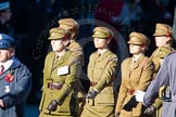 Remembrance Sunday Cenotaph March Past 2013: M2 - First Aid Nursing Yeomanry (Princess Royal's Volunteers Corps)..
Press stand opposite the Foreign Office building, Whitehall, London SW1,
London,
Greater London,
United Kingdom,
on 10 November 2013 at 12:09, image #1861