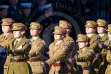 Remembrance Sunday Cenotaph March Past 2013: M2 - First Aid Nursing Yeomanry (Princess Royal's Volunteers Corps)..
Press stand opposite the Foreign Office building, Whitehall, London SW1,
London,
Greater London,
United Kingdom,
on 10 November 2013 at 12:09, image #1863