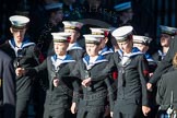 Remembrance Sunday Cenotaph March Past 2013: M45 - Sea Cadet Corps..
Press stand opposite the Foreign Office building, Whitehall, London SW1,
London,
Greater London,
United Kingdom,
on 10 November 2013 at 12:14, image #2215