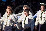 Remembrance Sunday Cenotaph March Past 2013: M49 - Scout Association..
Press stand opposite the Foreign Office building, Whitehall, London SW1,
London,
Greater London,
United Kingdom,
on 10 November 2013 at 12:15, image #2257