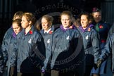Remembrance Sunday Cenotaph March Past 2013: M52 - Girls Brigade England & Wales..
Press stand opposite the Foreign Office building, Whitehall, London SW1,
London,
Greater London,
United Kingdom,
on 10 November 2013 at 12:15, image #2290