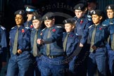 Remembrance Sunday Cenotaph March Past 2013: M54 - Metropolitan Police Volunteer Police Cadets..
Press stand opposite the Foreign Office building, Whitehall, London SW1,
London,
Greater London,
United Kingdom,
on 10 November 2013 at 12:16, image #2306