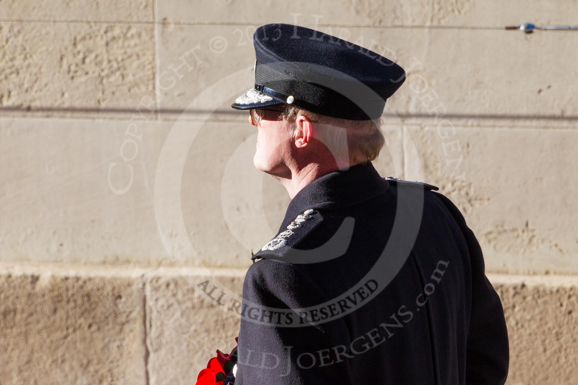 HM Inspector of Constabulary, T P Winsor, at the Cenotaph.