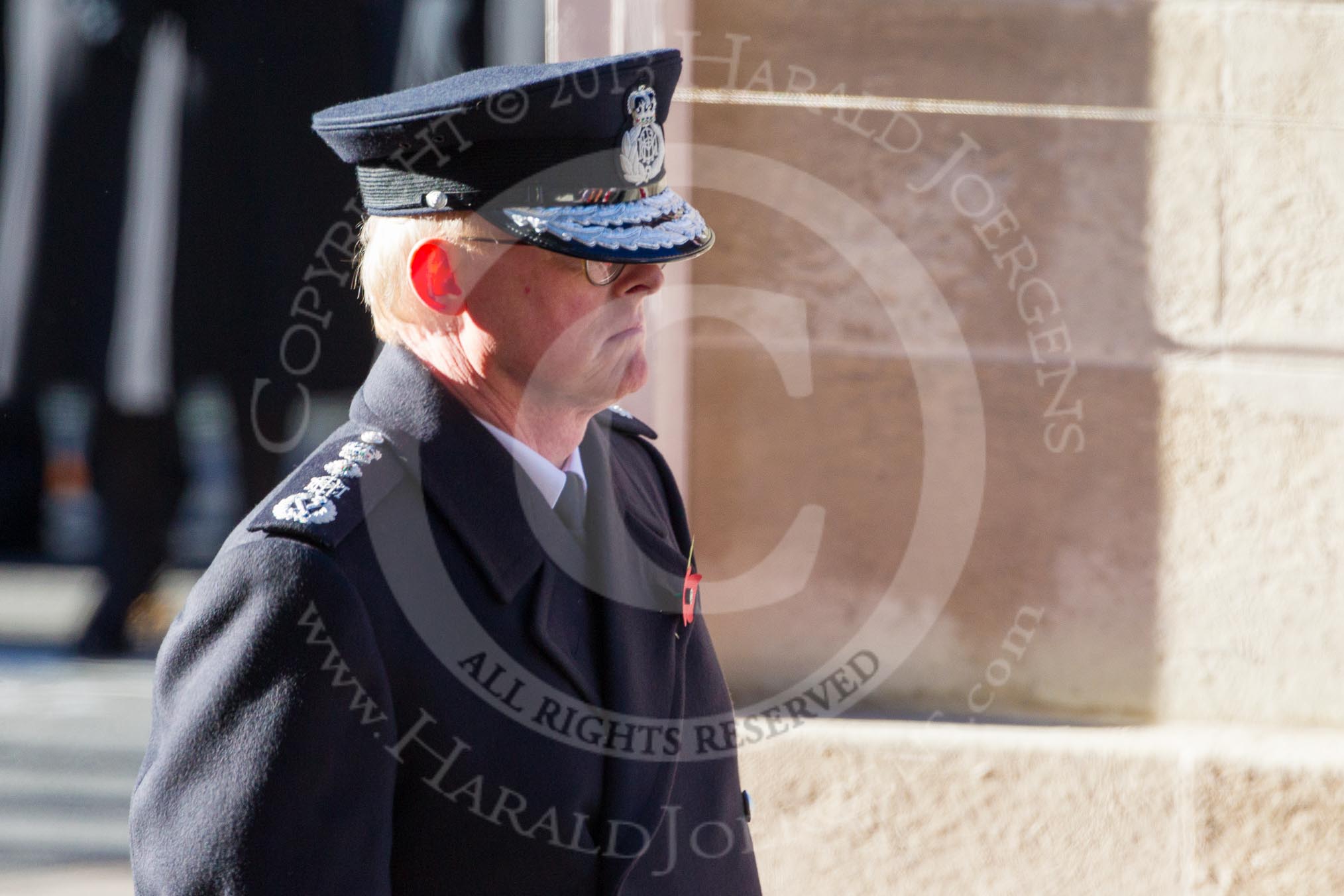 HM Inspector of Constabulary, T P Winsor, at the Cenotaph.