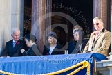 Guests on one of the balconies of the Foreign- and Commonwealth Office building.