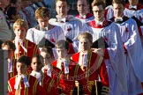 The Choir in front of the Cenotaph.
