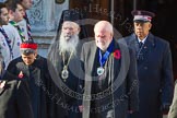 The Faith Communities: The Reverend Bill Darlison, Rabbi Laura Janner-Klausner, Commissioner Clive Adams, His Eminence The Archbishop Gregorios of Thyateria and Great Britain.