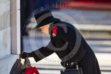 HM The Queen, about to lay her wreaths at the Cenotaph.