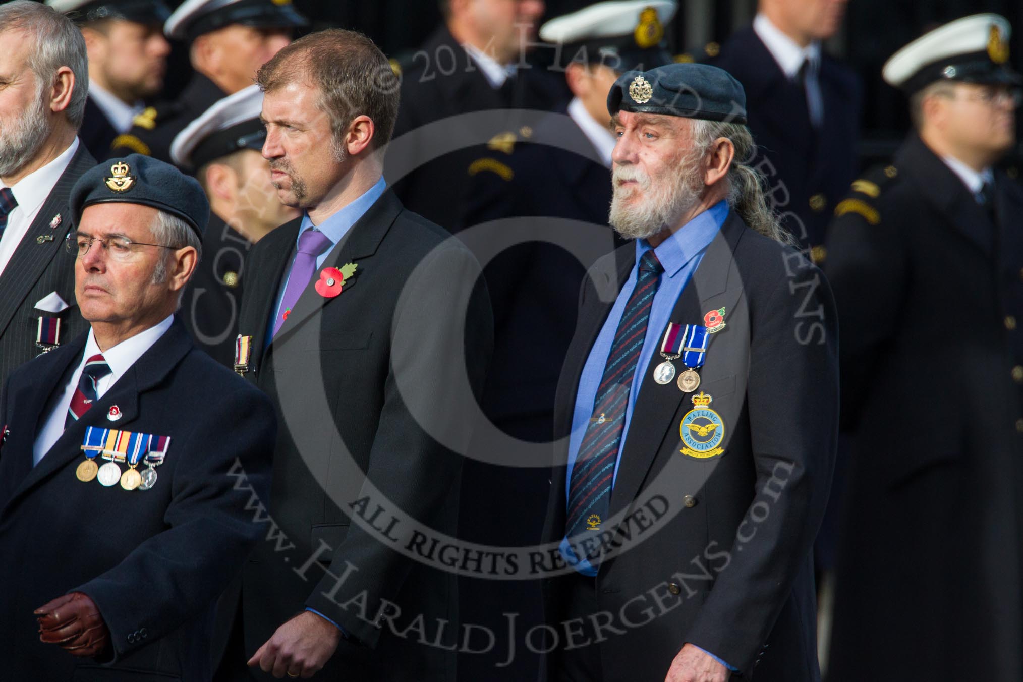 Remembrance Sunday at the Cenotaph in London 2014: Group C6 - RAFLING Association.
Press stand opposite the Foreign Office building, Whitehall, London SW1,
London,
Greater London,
United Kingdom,
on 09 November 2014 at 11:39, image #113