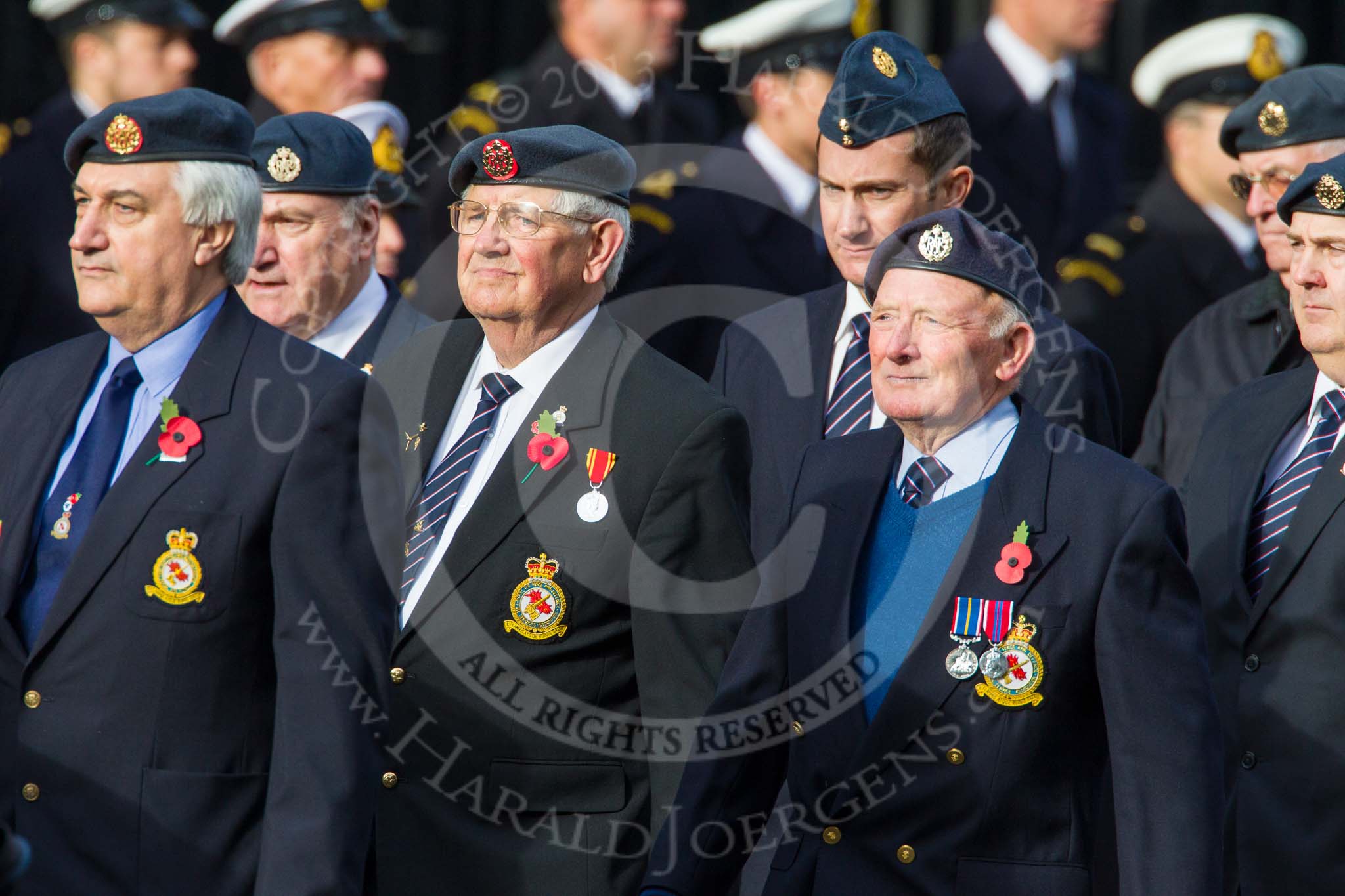 Remembrance Sunday at the Cenotaph in London 2014: Group C10 - Royal Air Force & Defence Fire Services Association.
Press stand opposite the Foreign Office building, Whitehall, London SW1,
London,
Greater London,
United Kingdom,
on 09 November 2014 at 11:39, image #130