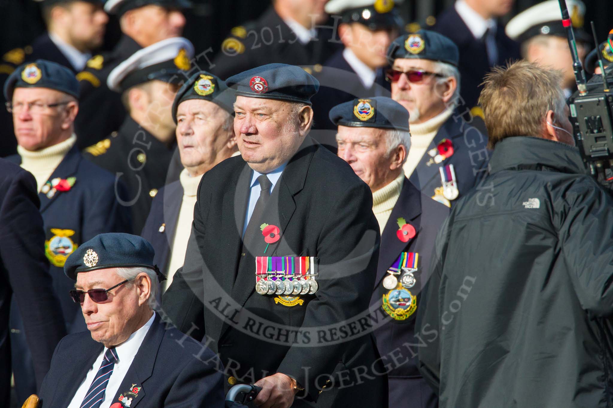 Remembrance Sunday at the Cenotaph in London 2014: Group C10 - Royal Air Force & Defence Fire Services Association.
Press stand opposite the Foreign Office building, Whitehall, London SW1,
London,
Greater London,
United Kingdom,
on 09 November 2014 at 11:39, image #133