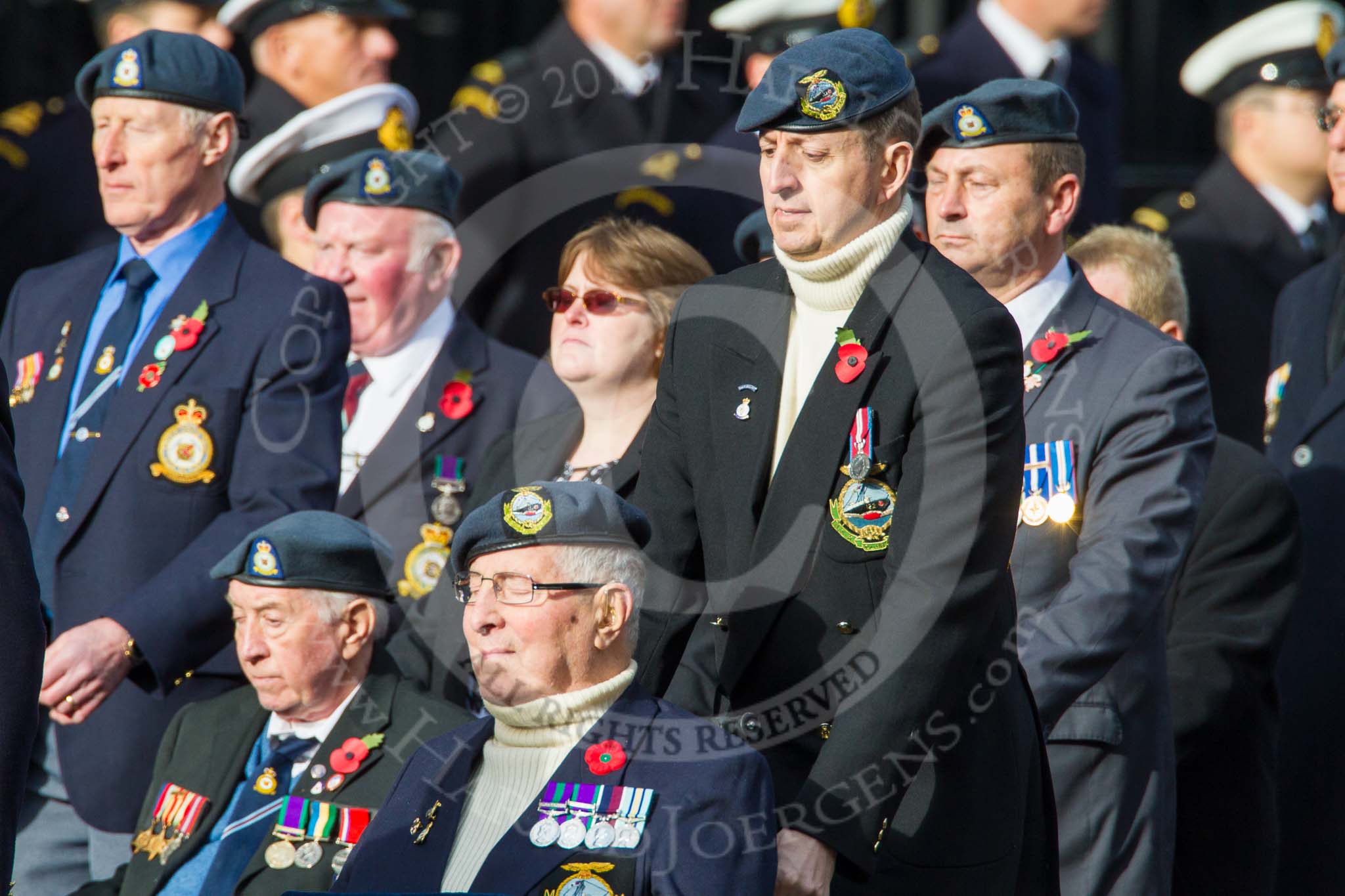 Remembrance Sunday at the Cenotaph in London 2014: Group C11 - Air Sea Rescue & Marine Craft Sections Club.
Press stand opposite the Foreign Office building, Whitehall, London SW1,
London,
Greater London,
United Kingdom,
on 09 November 2014 at 11:39, image #136