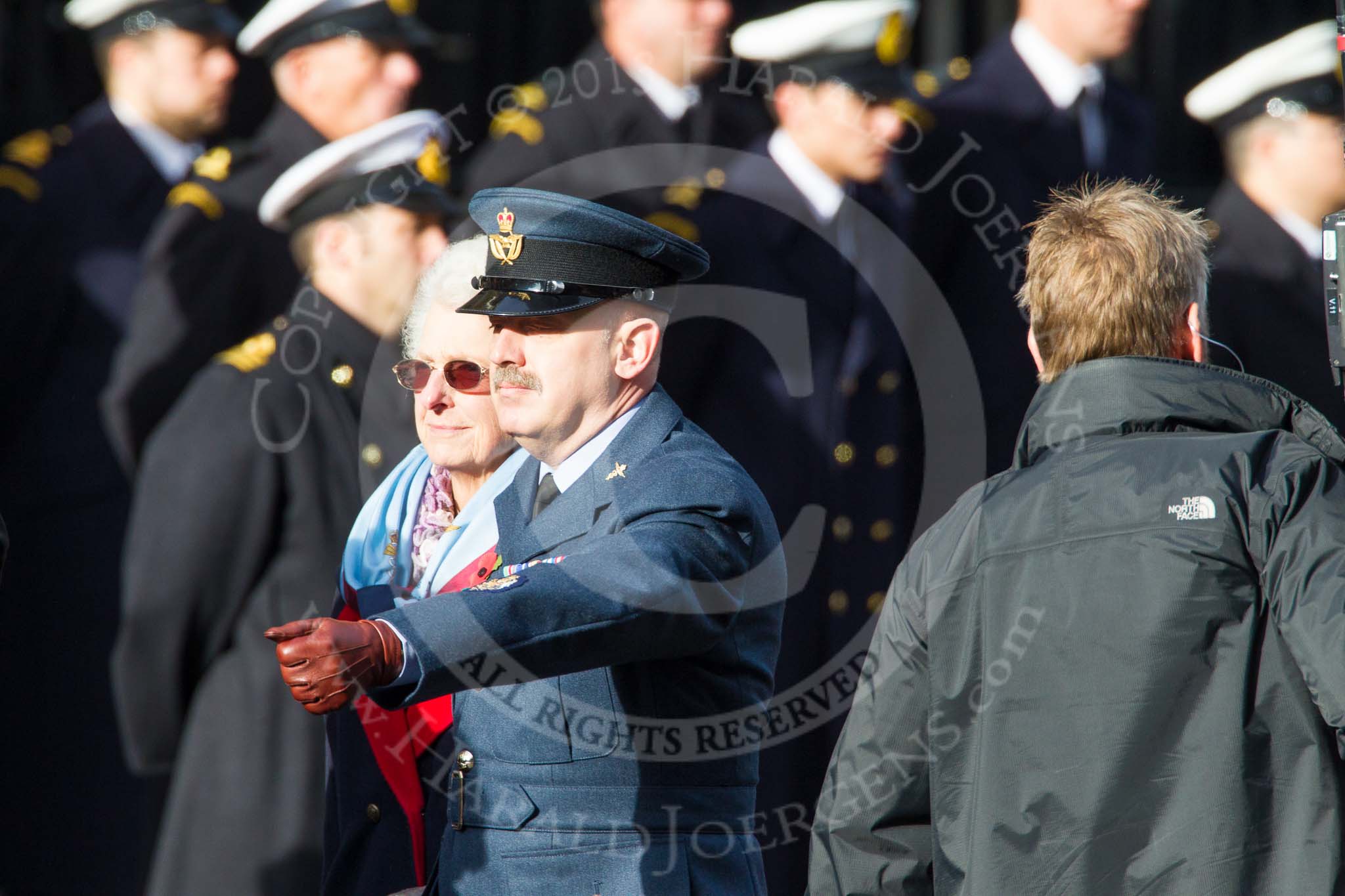 Remembrance Sunday at the Cenotaph in London 2014: Group C23 - Princess Mary's Royal Air Force Nursing Service
Association.
Press stand opposite the Foreign Office building, Whitehall, London SW1,
London,
Greater London,
United Kingdom,
on 09 November 2014 at 11:41, image #199