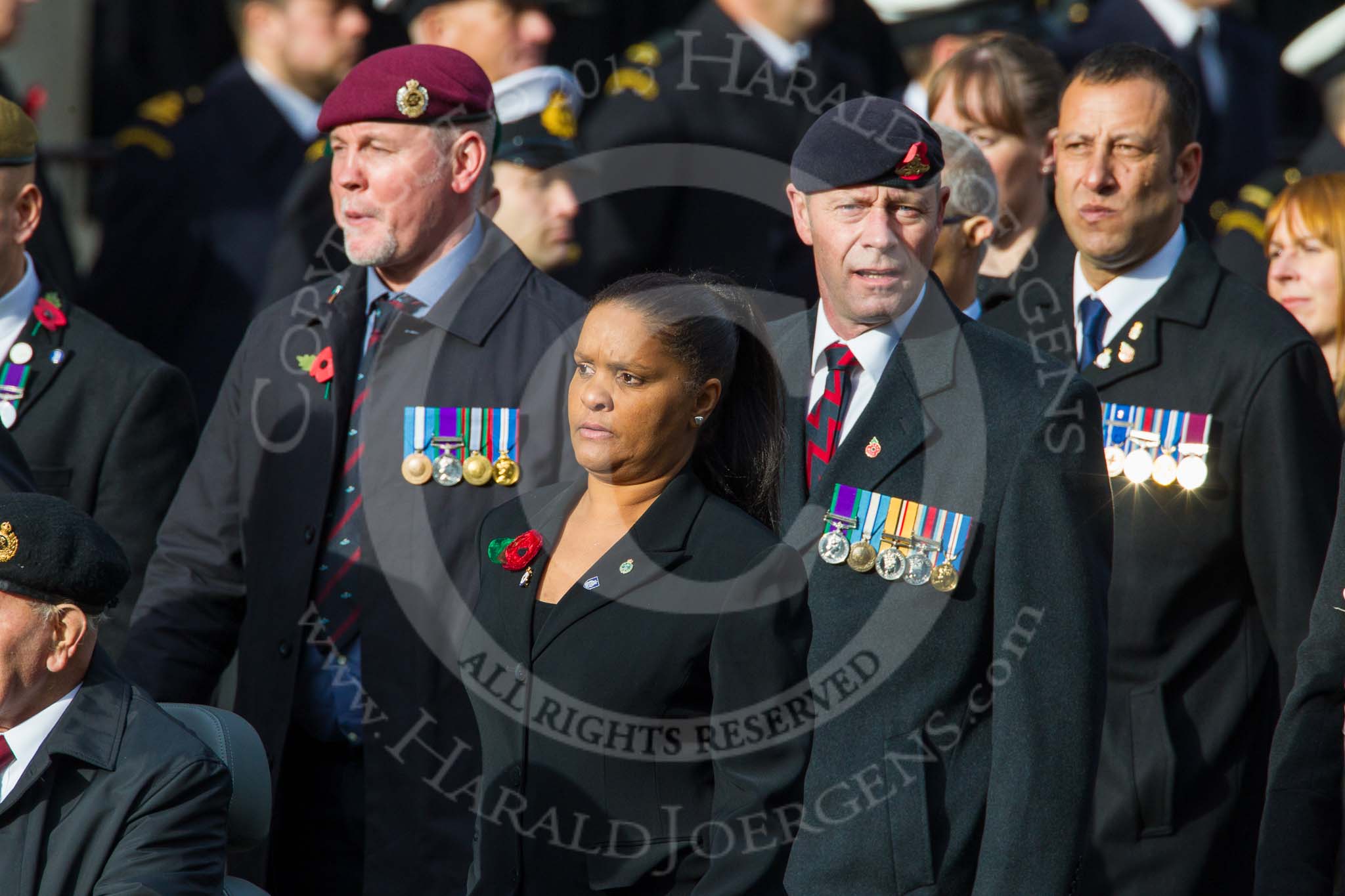 Remembrance Sunday at the Cenotaph in London 2014: Group C24 - British Limbless Ex-Service Men's Association.
Press stand opposite the Foreign Office building, Whitehall, London SW1,
London,
Greater London,
United Kingdom,
on 09 November 2014 at 11:41, image #213