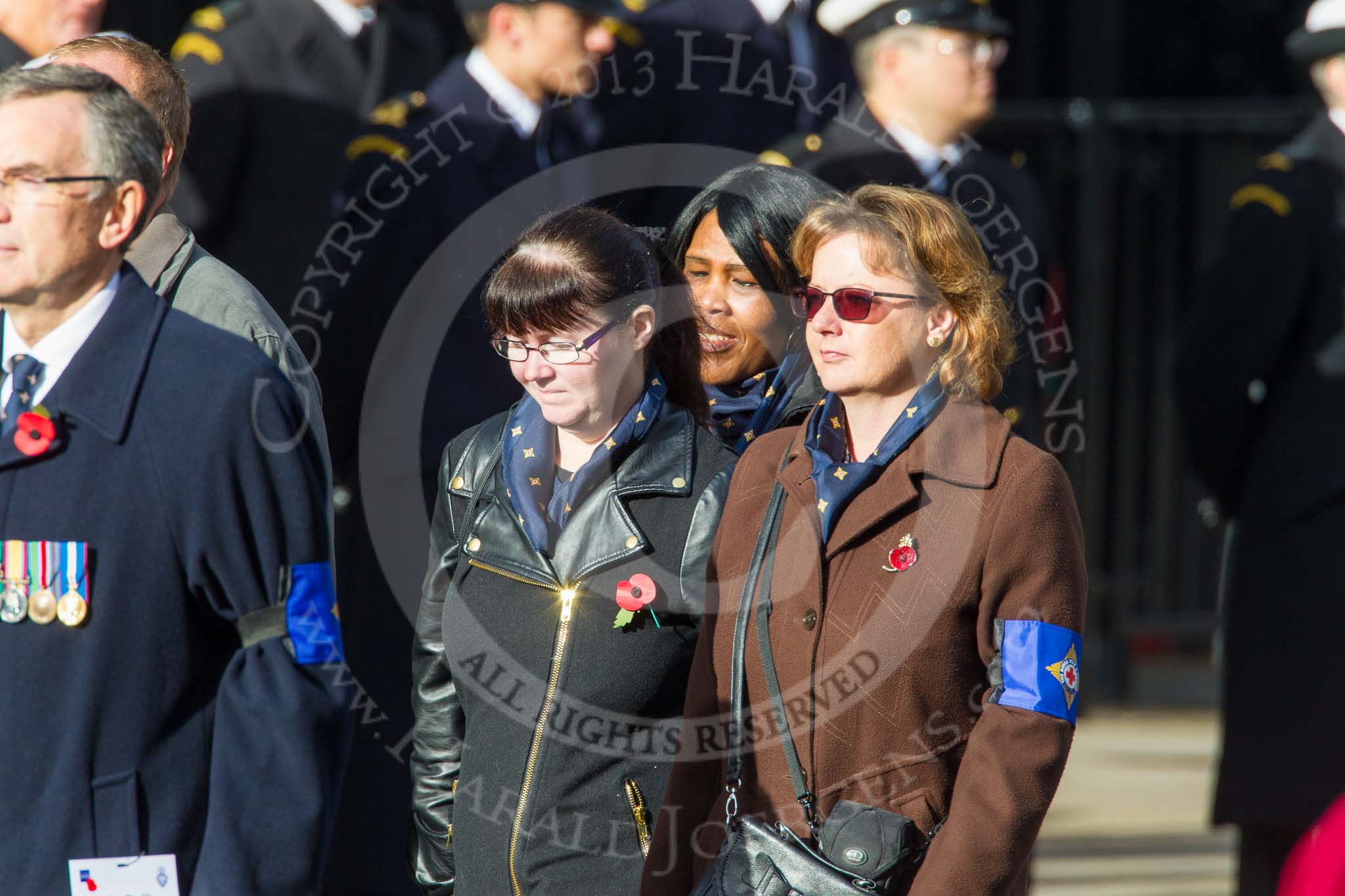 Remembrance Sunday at the Cenotaph in London 2014: Group C29 - Combat Stress.
Press stand opposite the Foreign Office building, Whitehall, London SW1,
London,
Greater London,
United Kingdom,
on 09 November 2014 at 11:42, image #258