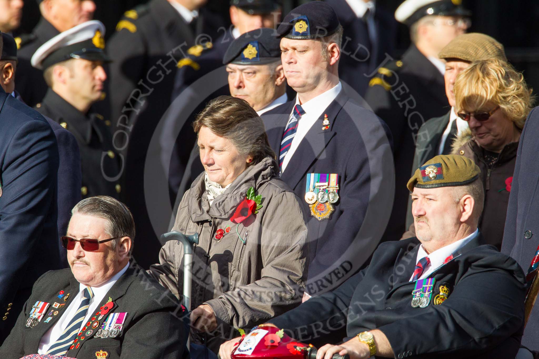 Remembrance Sunday at the Cenotaph in London 2014: Group C29 - Combat Stress.
Press stand opposite the Foreign Office building, Whitehall, London SW1,
London,
Greater London,
United Kingdom,
on 09 November 2014 at 11:42, image #262