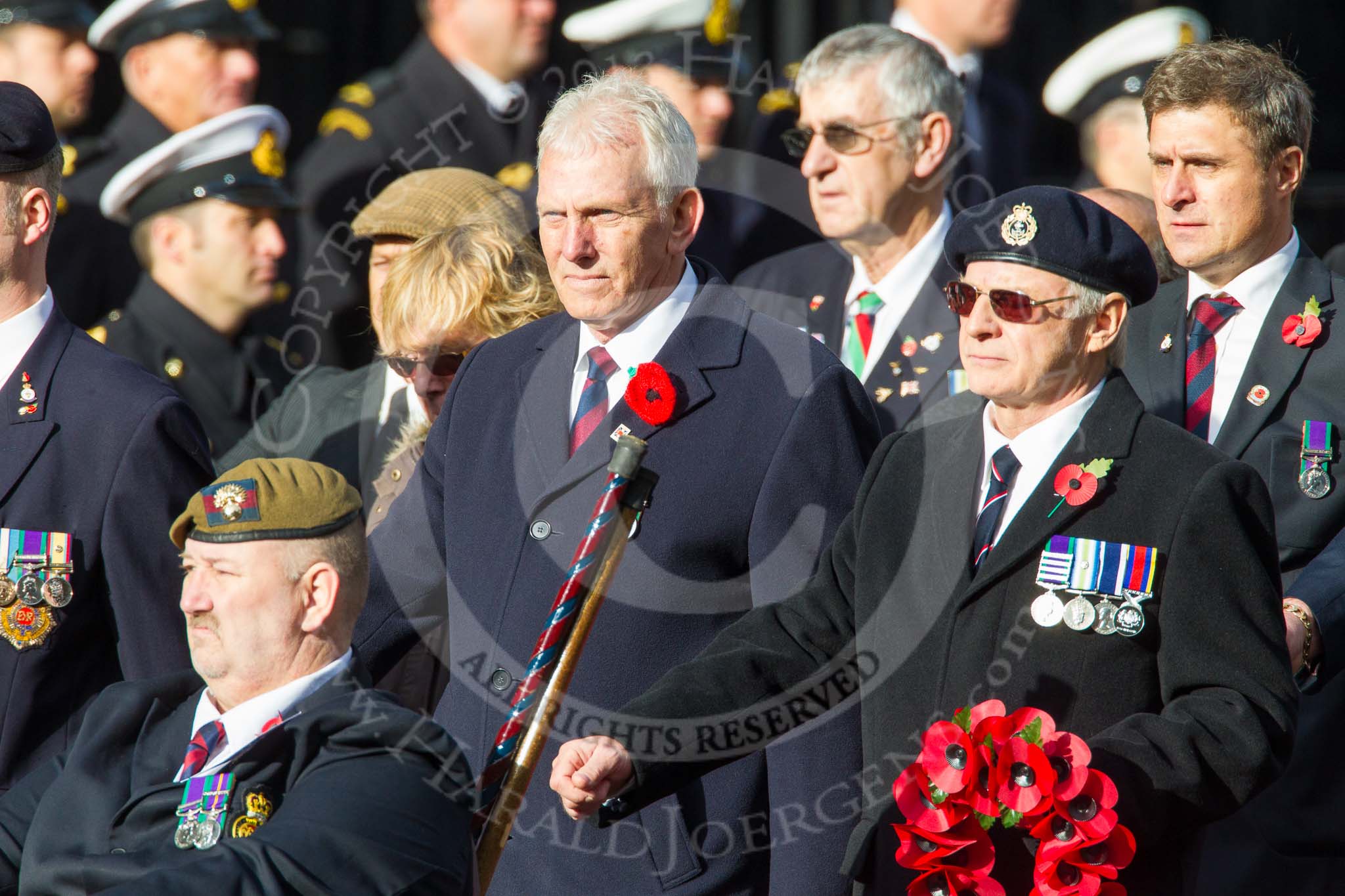 Remembrance Sunday at the Cenotaph in London 2014: Group C29 - Combat Stress.
Press stand opposite the Foreign Office building, Whitehall, London SW1,
London,
Greater London,
United Kingdom,
on 09 November 2014 at 11:42, image #264