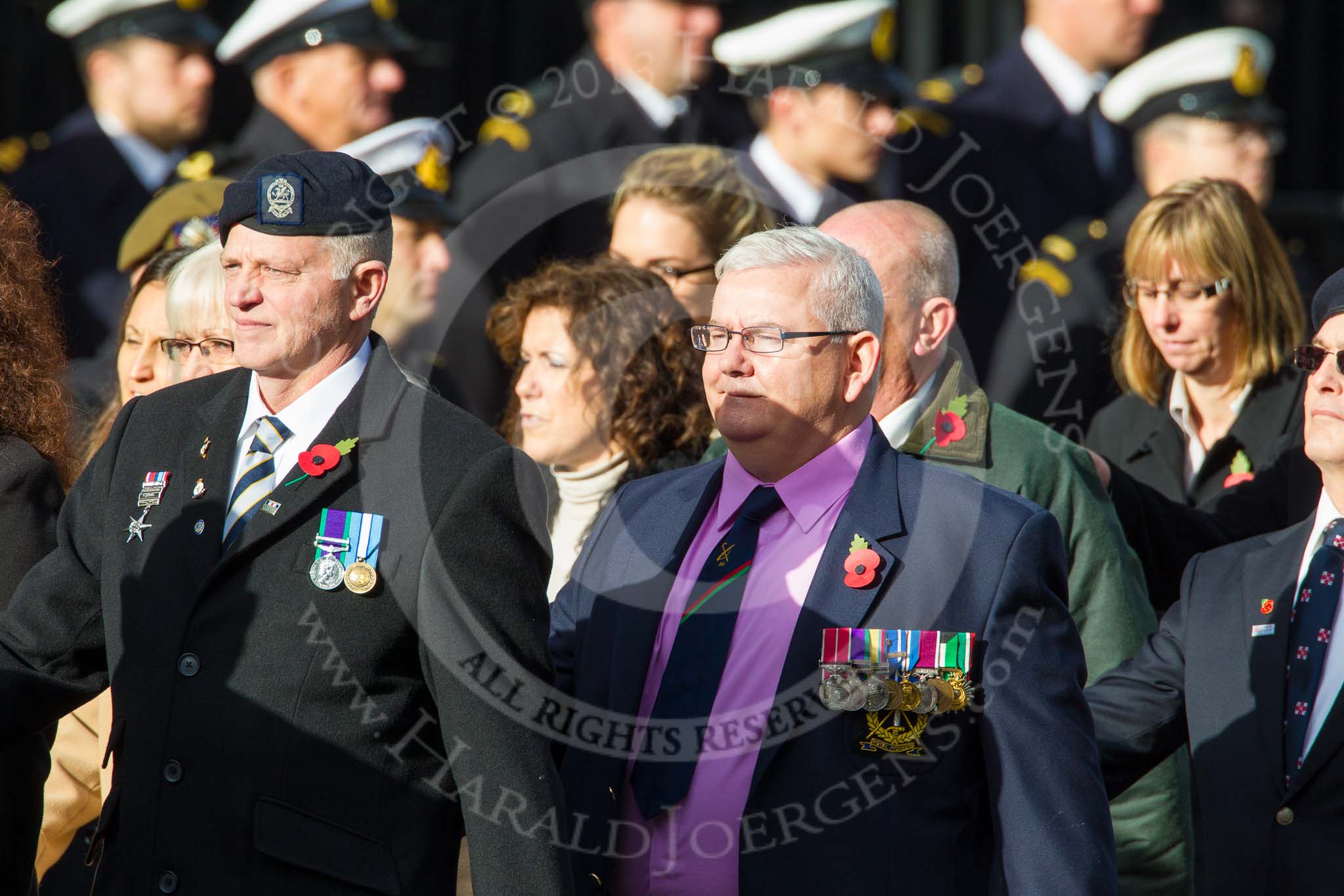 Remembrance Sunday at the Cenotaph in London 2014: Group C29 - Combat Stress.
Press stand opposite the Foreign Office building, Whitehall, London SW1,
London,
Greater London,
United Kingdom,
on 09 November 2014 at 11:43, image #267