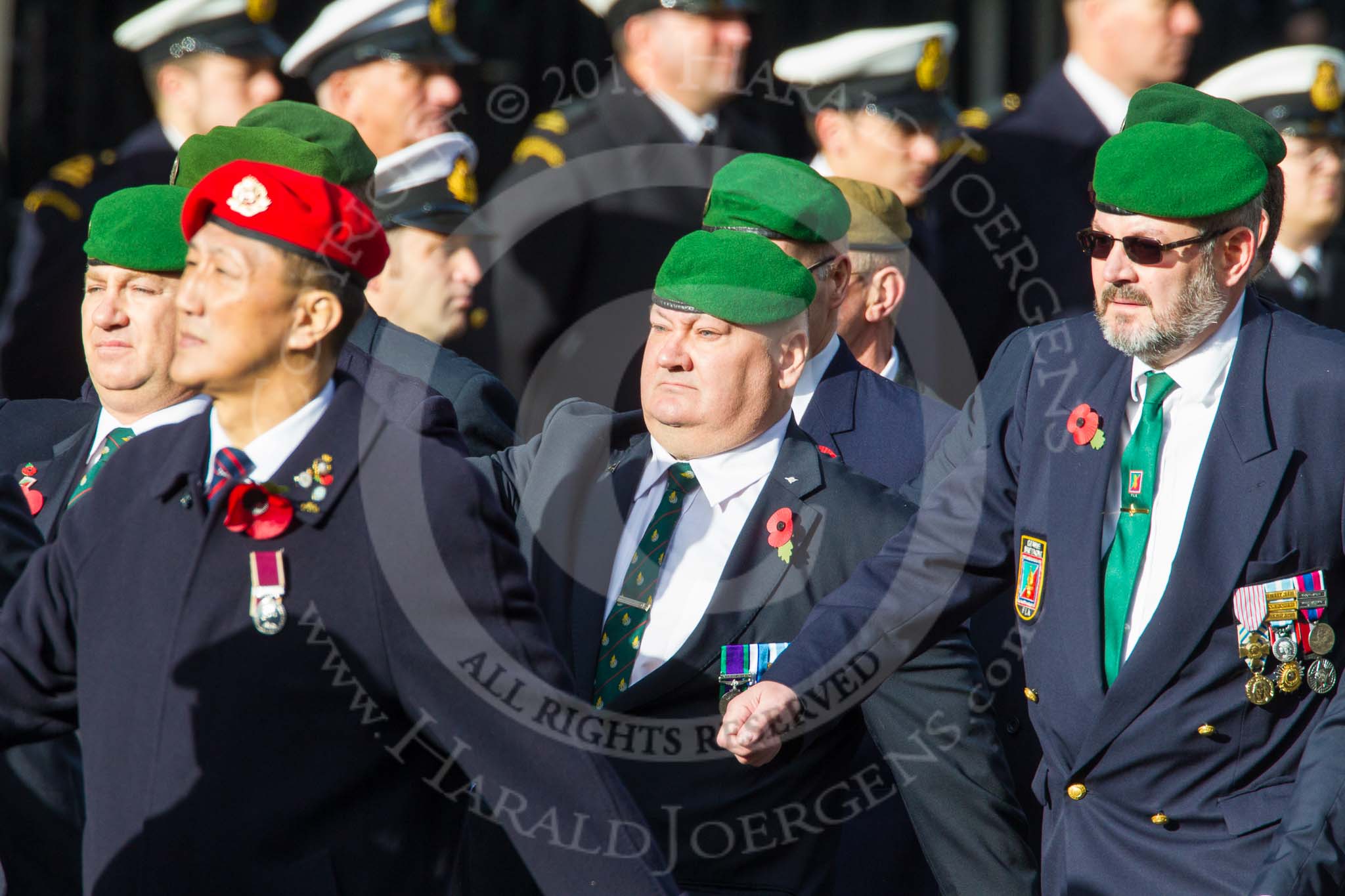 Remembrance Sunday at the Cenotaph in London 2014: Group D4 - Foreign Legion Association.
Press stand opposite the Foreign Office building, Whitehall, London SW1,
London,
Greater London,
United Kingdom,
on 09 November 2014 at 11:43, image #285