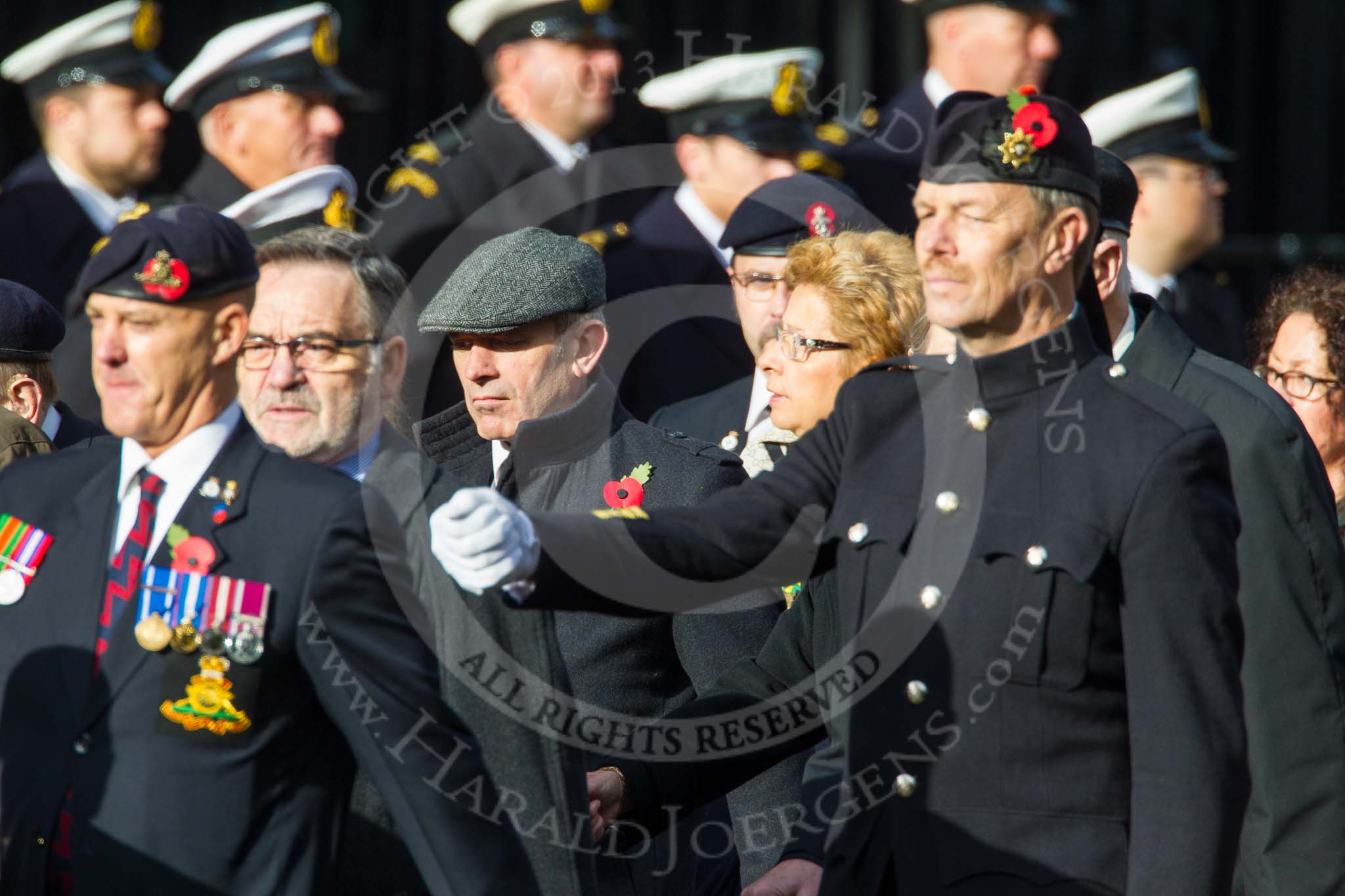 Remembrance Sunday at the Cenotaph in London 2014: Group D5 - Not Forgotten Association.
Press stand opposite the Foreign Office building, Whitehall, London SW1,
London,
Greater London,
United Kingdom,
on 09 November 2014 at 11:43, image #304