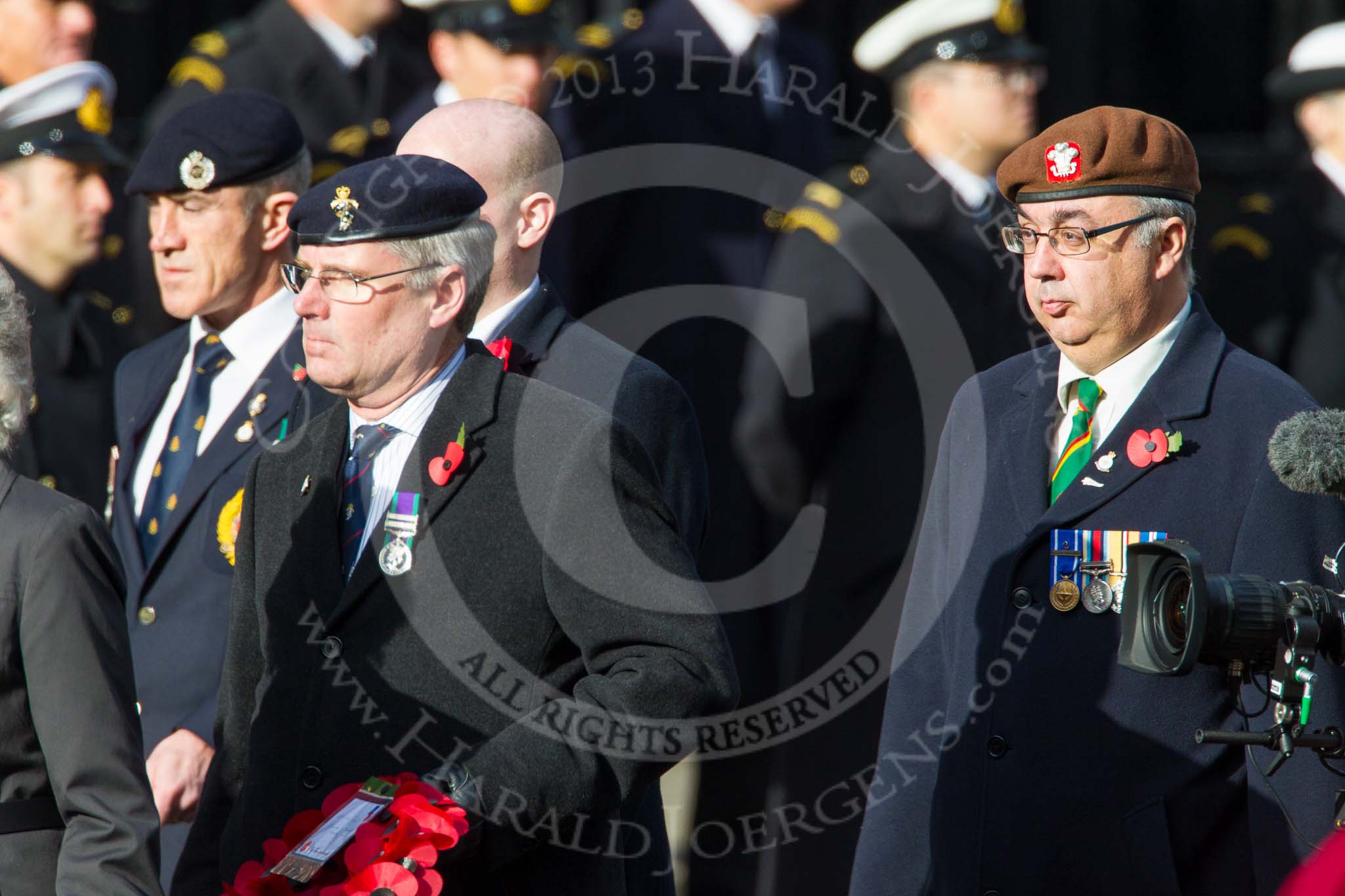 Remembrance Sunday at the Cenotaph in London 2014: Group D5 - Not Forgotten Association.
Press stand opposite the Foreign Office building, Whitehall, London SW1,
London,
Greater London,
United Kingdom,
on 09 November 2014 at 11:43, image #307