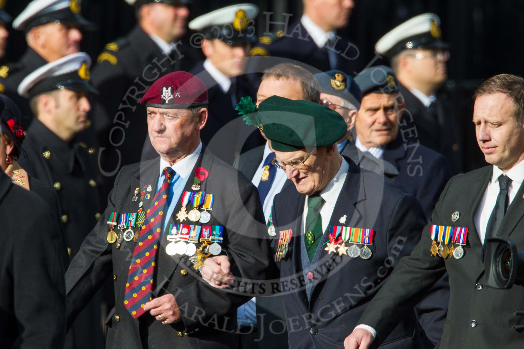 Remembrance Sunday at the Cenotaph in London 2014: Group D6 - TRBL Ex-Service Members.
Press stand opposite the Foreign Office building, Whitehall, London SW1,
London,
Greater London,
United Kingdom,
on 09 November 2014 at 11:44, image #310