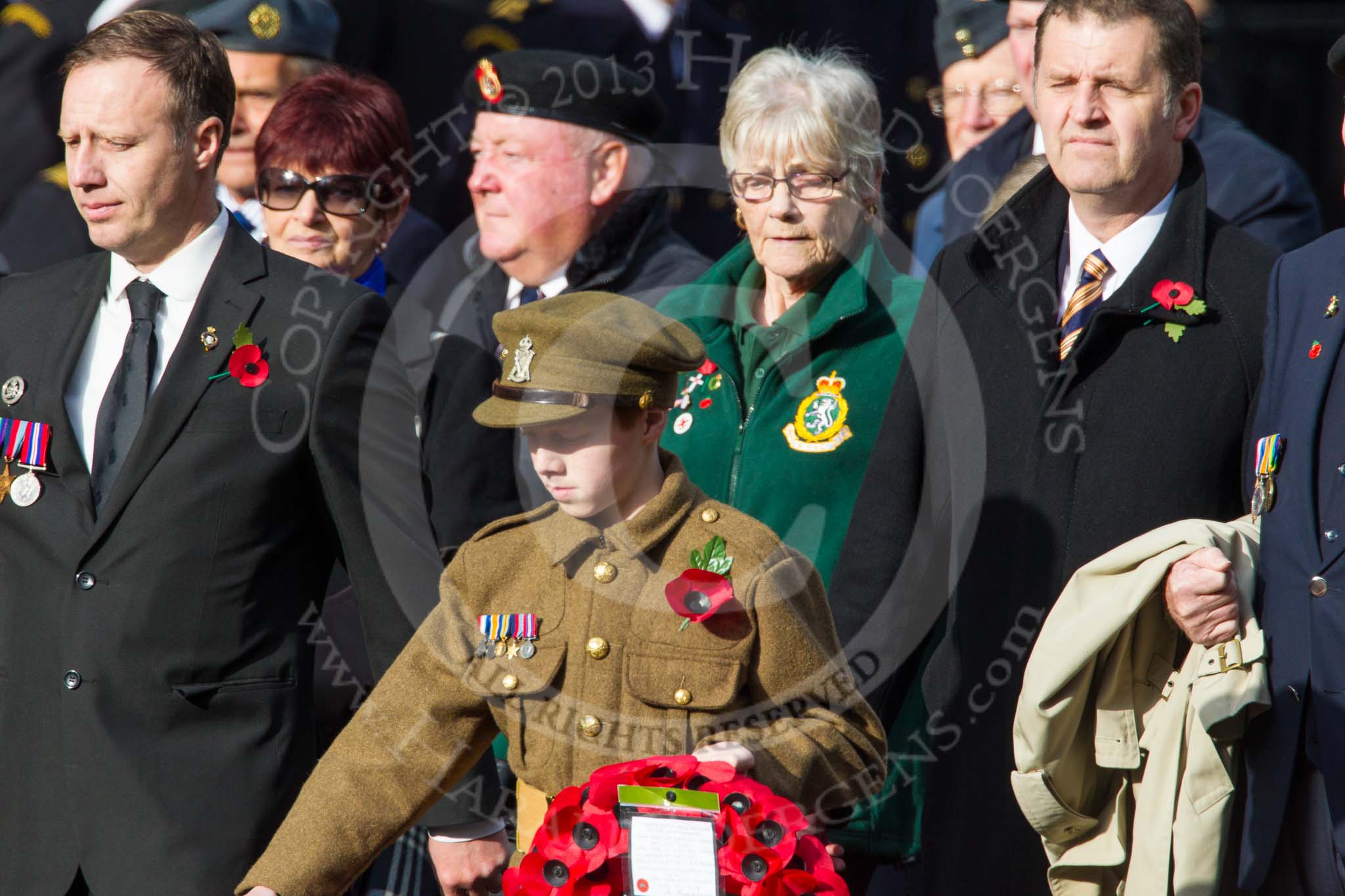 Remembrance Sunday at the Cenotaph in London 2014: Group D6 - TRBL Ex-Service Members.
Press stand opposite the Foreign Office building, Whitehall, London SW1,
London,
Greater London,
United Kingdom,
on 09 November 2014 at 11:44, image #312